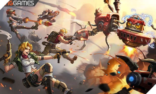 Alt text: Hình ảnh chế độ chơi Chiến Dịch Tổ Đội trong Metal Slug: Awakening.