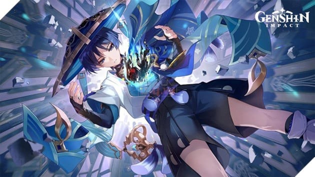 alt text: Kẻ Lang Thang sử dụng kỹ năng trong Genshin Impact