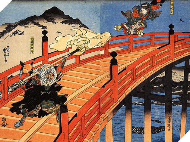 Benkei thu thập kiếm dưới cầu Goyo