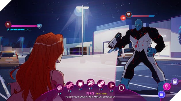 Cảnh trong game Invincible Presents: Atom Eve