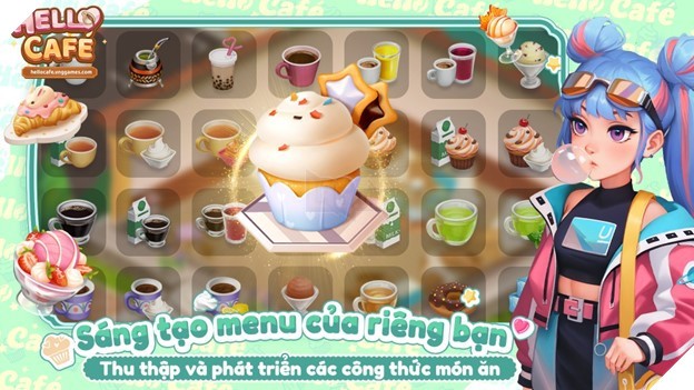 Đa dạng món ăn đồ uống trong Hello Cafe