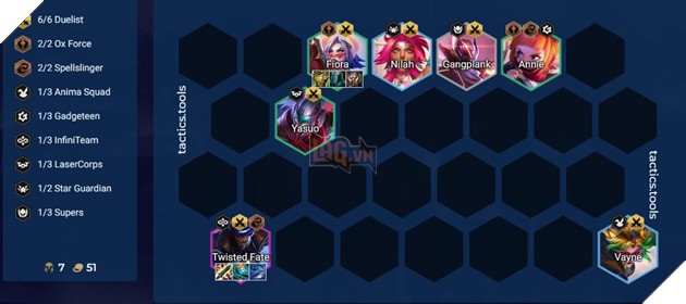 Đội hình 6 Song Đấu Twisted Fate