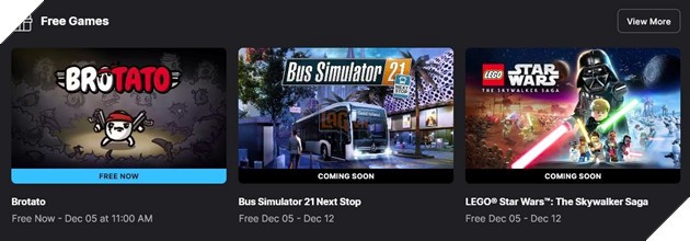 Epic Games Store tặng game miễn phí tháng 12: Bus Simulator 21 và LEGO Star Wars