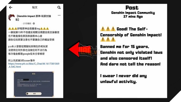 Game thủ Genshin Impact bị cấm 15 năm vì xúc phạm đến nhiều vấn đề nhạy cảm về Trung Quốc 2