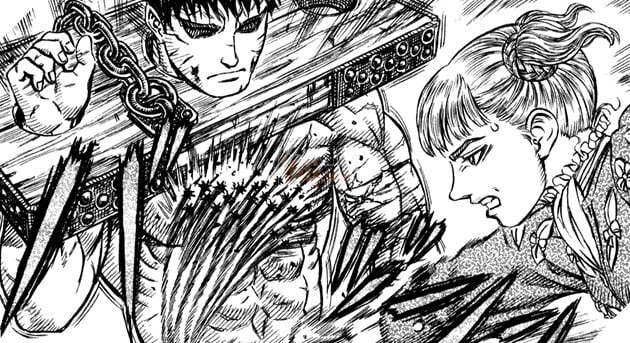 Guts chiến đấu với Iron Chain Knights