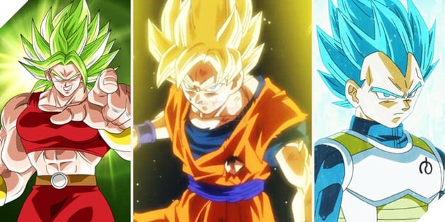 Hình ảnh các hình thái biến đổi của người Saiyan trong Dragon Ball