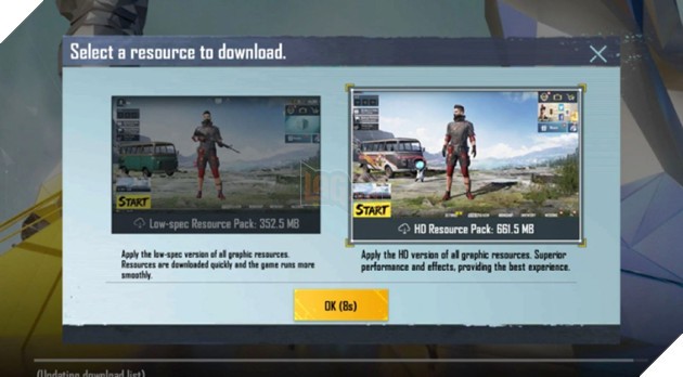 Hình ảnh hướng dẫn cài đặt file APK PUBG Mobile 2.2 Beta