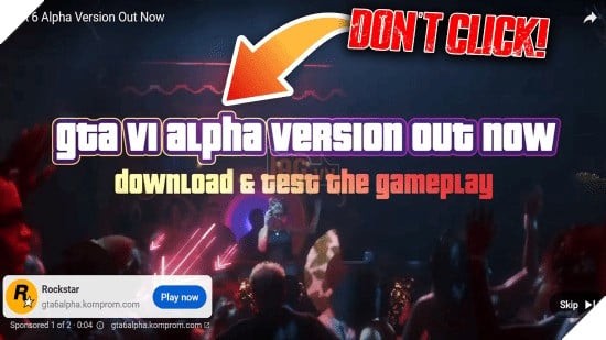 Hình ảnh quảng cáo giả mạo GTA 6