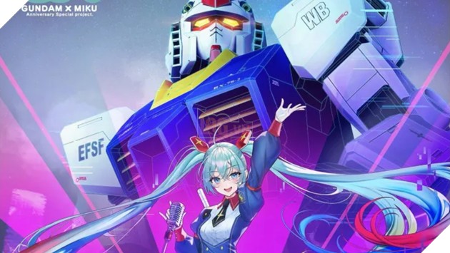 Hình ảnh quảng cáo phim Miku Không Thể Hát và Gundam GQuuuuuuX