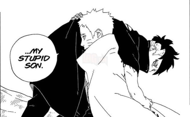Kawaki và gia đình Naruto
