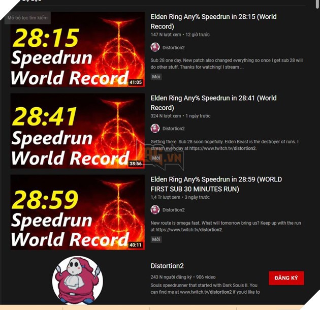 Kỹ thuật Speedrun của Distortion2