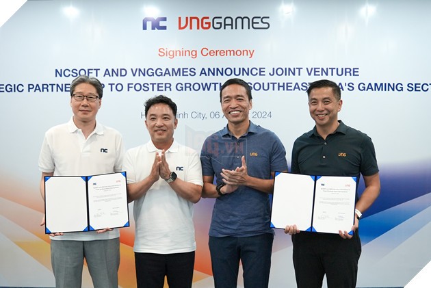 Lễ ký kết liên doanh giữa VNGGames và NCSOFT