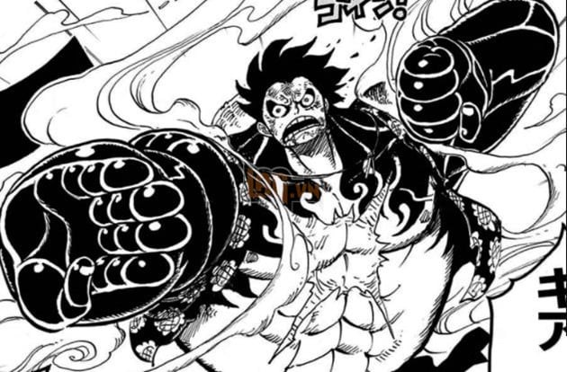 Luffy kết hợp Bá Vương Sắc vào Gear 4