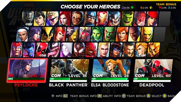 Marvel: Ultimate Alliance - Đội hình phản anh hùng