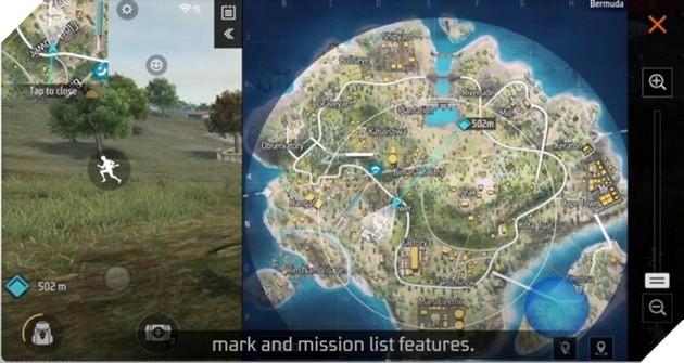 Minimap được điều chỉnh trong Free Fire OB37