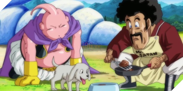 Mr.Satan và Majin Buu tắm chung