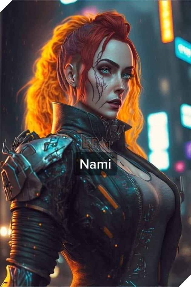 Nami trong thế giới Cyberpunk
