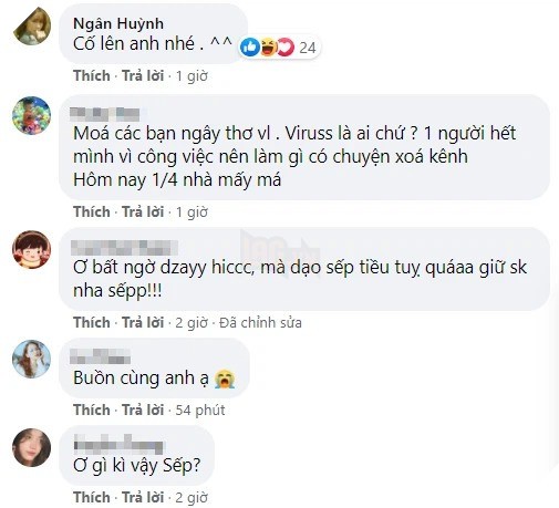 Phản ứng của người hâm mộ về việc ViruSs xóa kênh