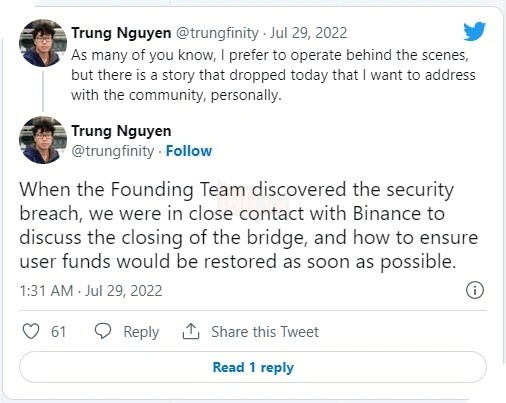 Phát Hiện CEO Của Axie Infinity Từng Rút Một Lượng Lớn Token Trước Khi Vụ Hack Thế Kỷ Diễn Ra