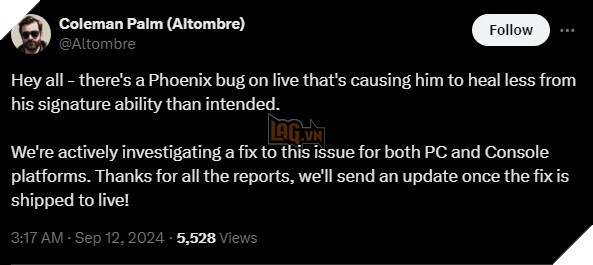 Riot Games Điều Tra Lỗi Nghiêm Trọng Trong Valorant Khiến Phoenix Không Thể Hồi Máu Hoàn Toàn
