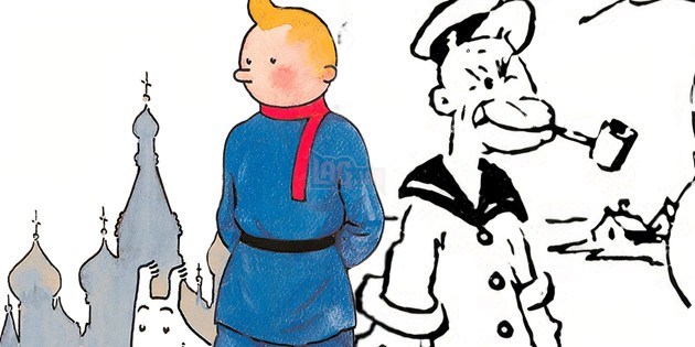 Popeye và Tintin bản gốc