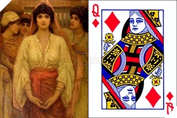 Q Bích tượng trưng cho nữ hoàng Eleanor