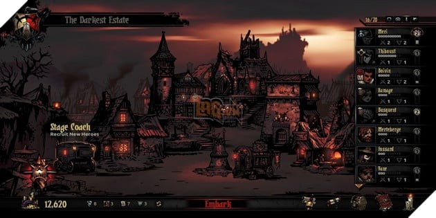 Quản lý đội ngũ trong Darkest Dungeon