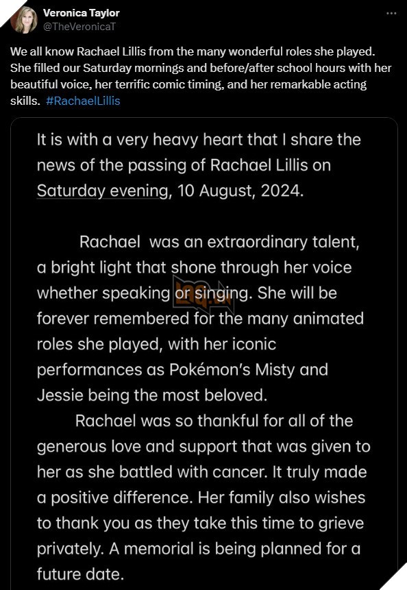 Rachael Lillis thời trẻ