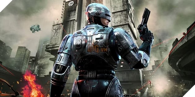 RoboCop chiến đấu với kẻ thù