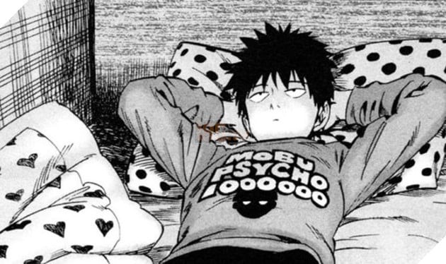 Saitama đọc manga Mob Psycho 100