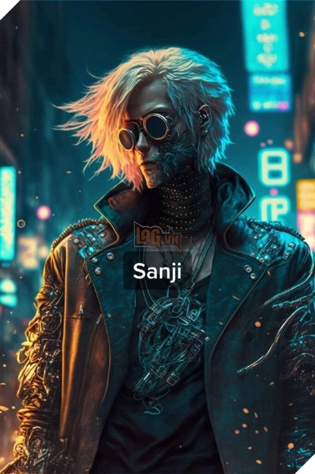 Sanji trong thế giới Cyberpunk