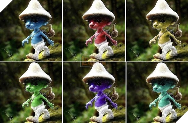 Smurf Cat/Blue Mushroom Cat trên TikTok