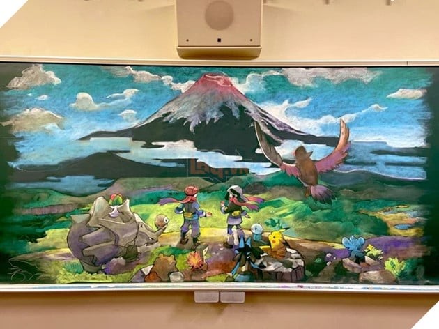 Thầy Giáo Nhật Bản Tặng Học Trò Bức Họa Pokemon Bằng Phấn: Món Quà Đầy Ý Nghĩa