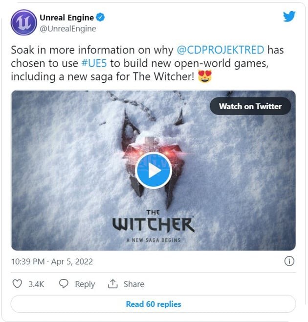 The Witcher 4 sẽ được xây dựng trên công nghệ đồ họa Unreal Engine 5 tân tiến nhất 2