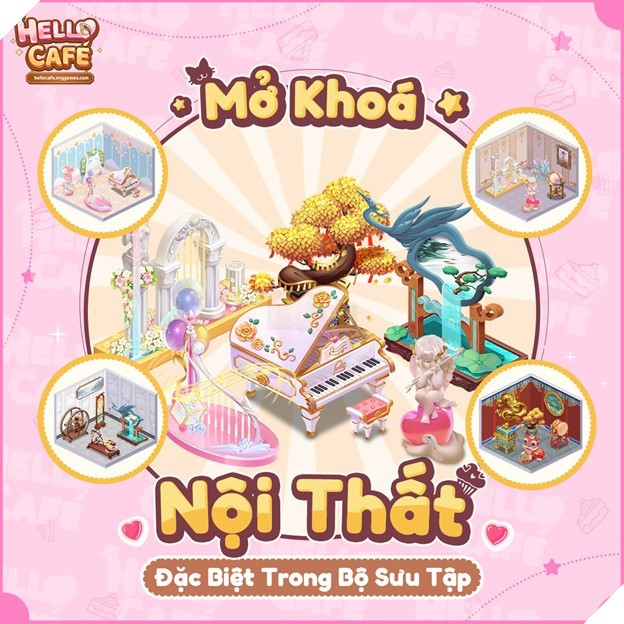 Trang trí quán cafe trong game Hello Cafe