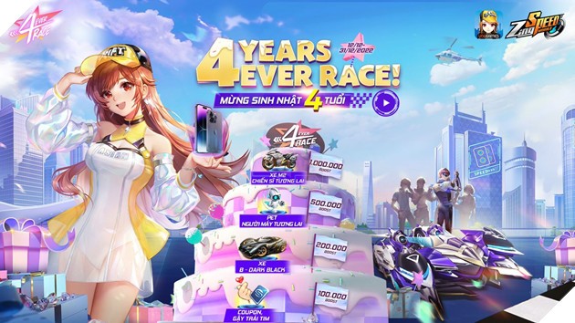 ZingSpeed Mobile lên 4 tuổi, game thủ “lên đời” iPhone 14 Pro Max 2